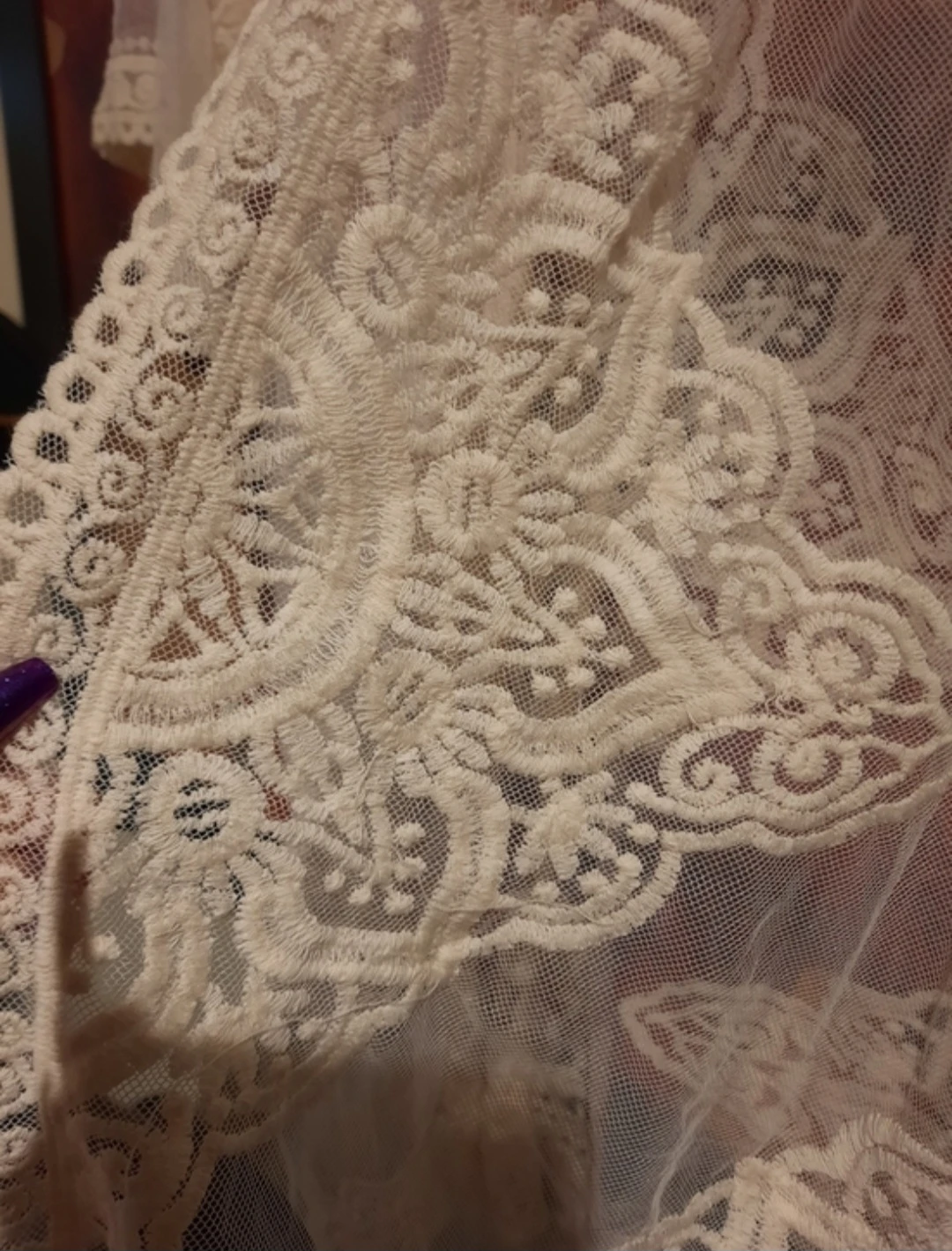 NWT Cream Lace Embroidery Kimono Cover-Up 2XL-3XL - photo 4