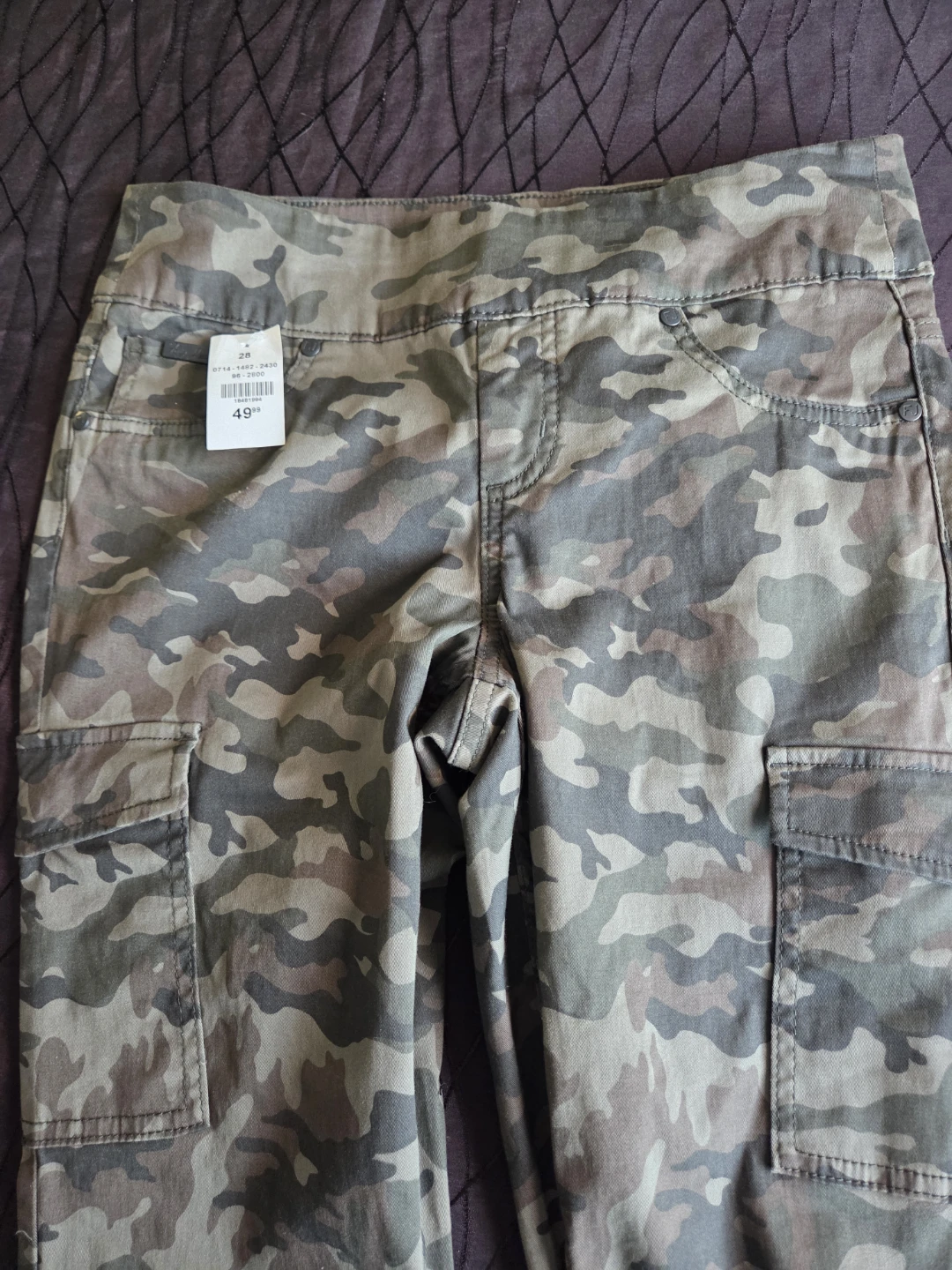 Love Fix Foxy Jeans Camo Cargo Pants Size 28
