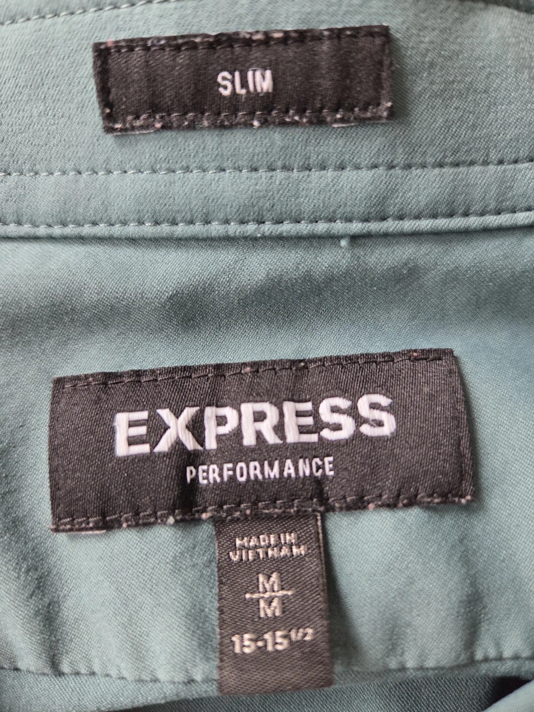 Express Performance Slim Fit Button-Up Shirt - Medium - photo 3