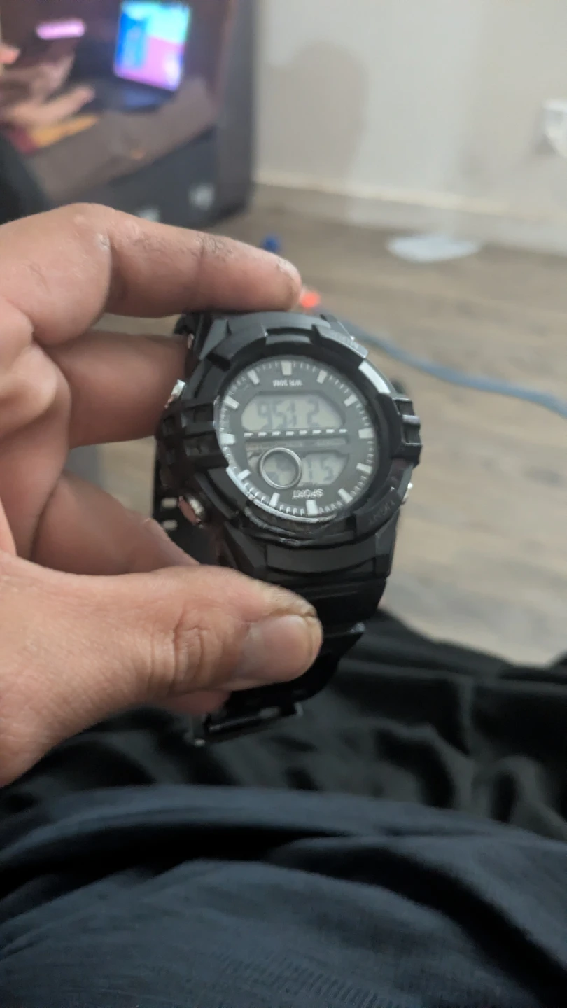 Black Digital Sport Watch