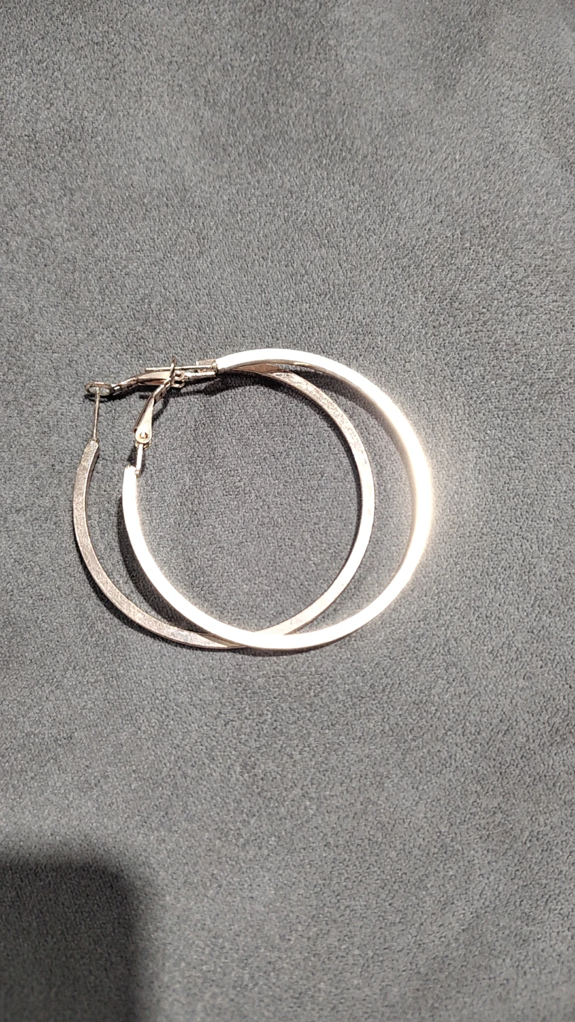 Rose Gold Tone Hoop Earrings