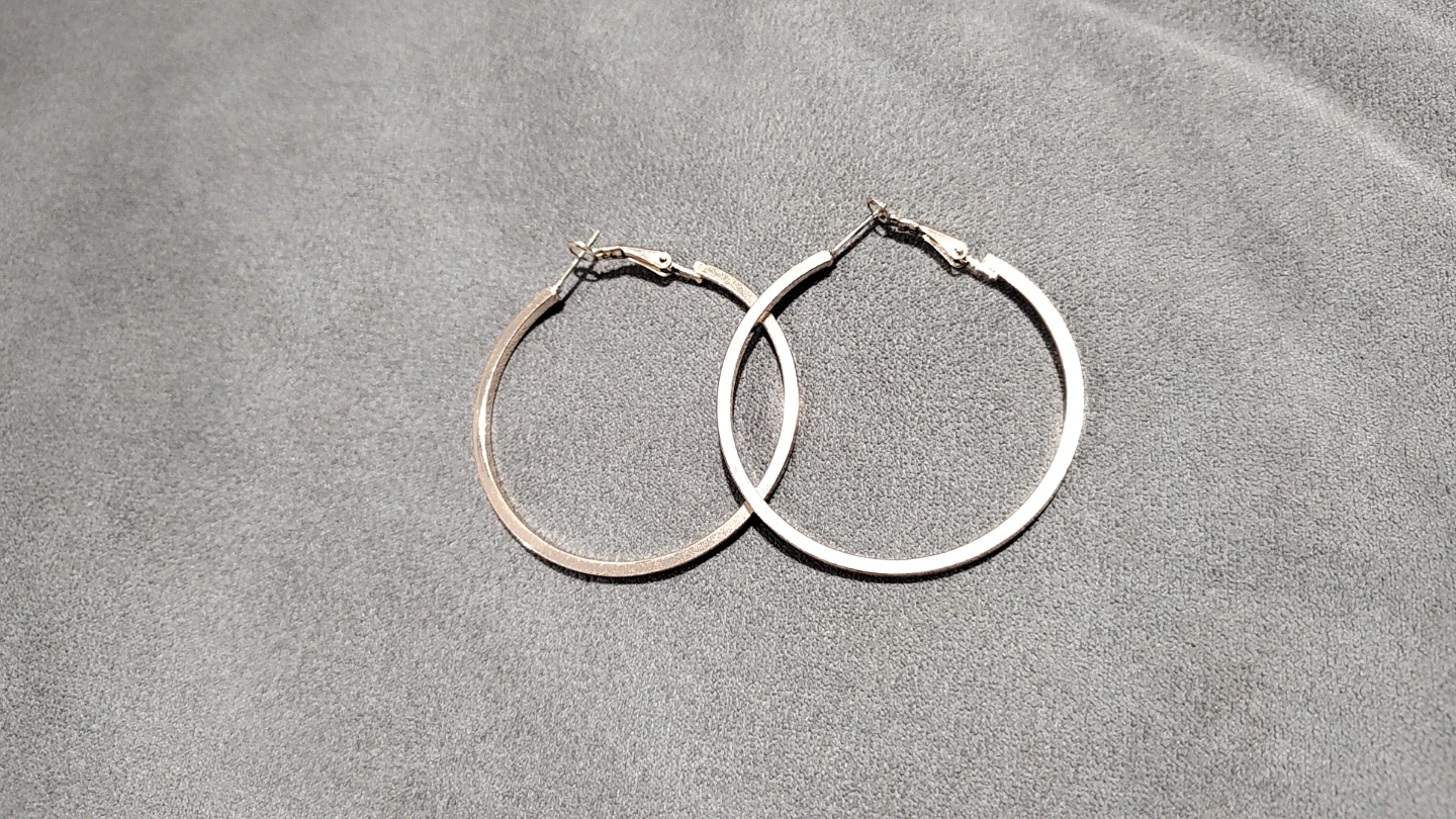 Rose Gold Tone Hoop Earrings - photo 3