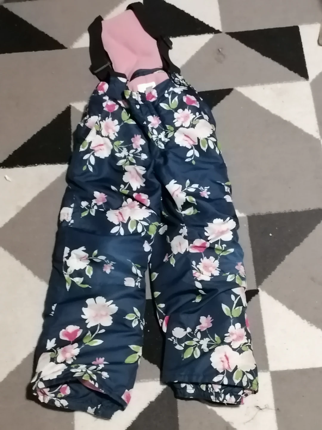 Girls' Floral Snow Pants