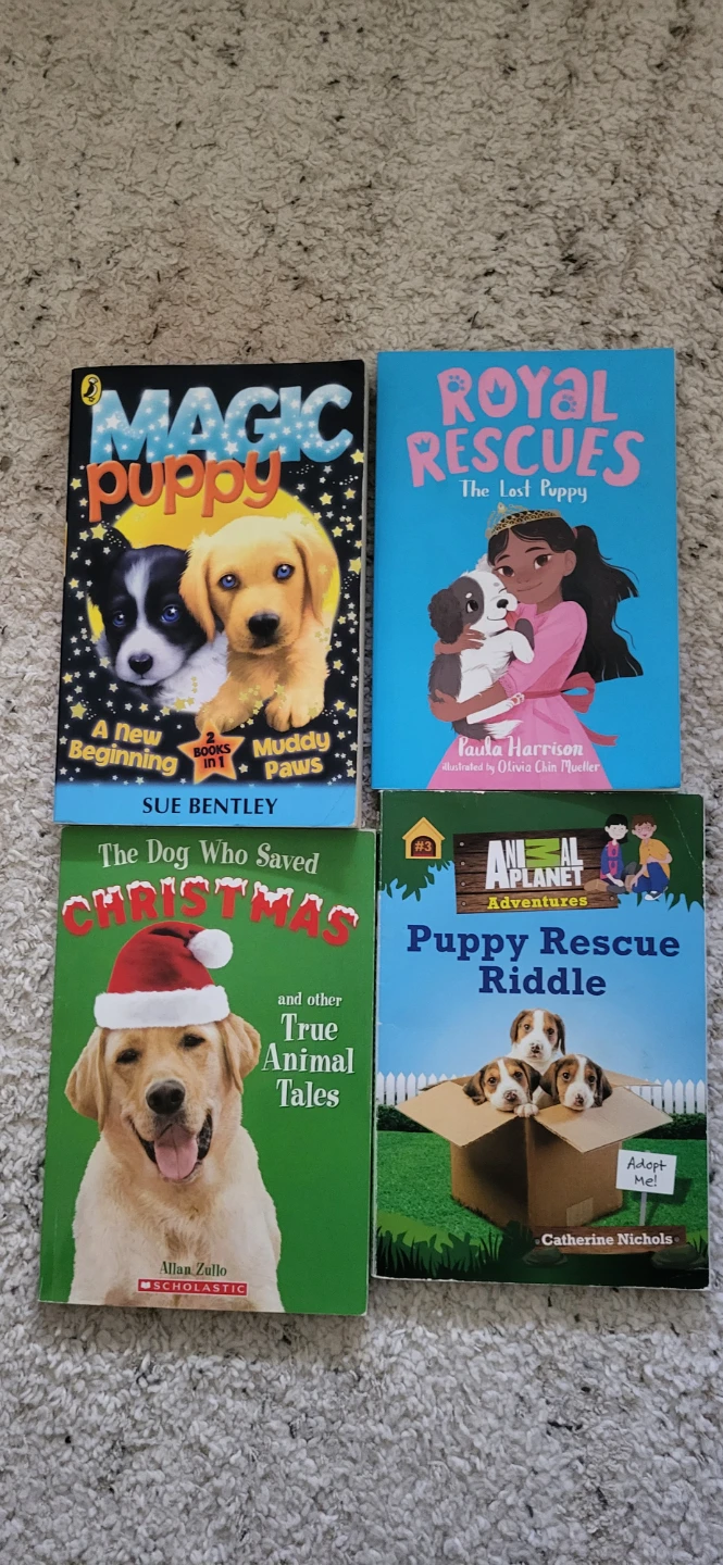 Bundle of 4 Children's Books - Puppies & Animals