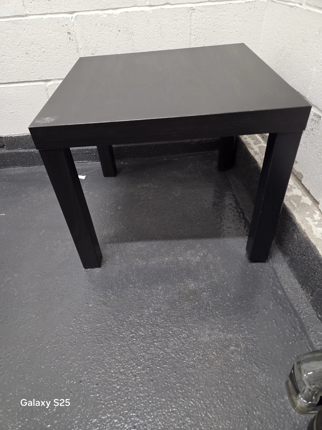 Black square side table - photo 2