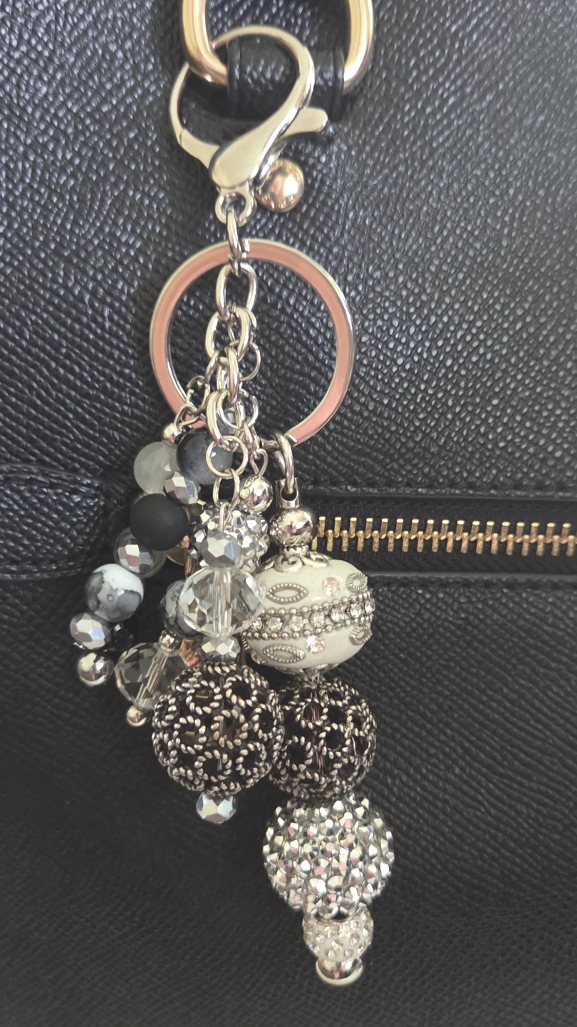 Charming Beaded Keychains with Butterfly Charms - photo 4