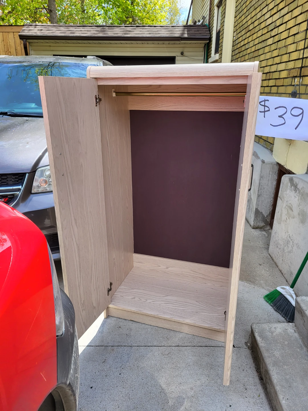 Light Wood Two-Door Storage Cabinet - photo 2