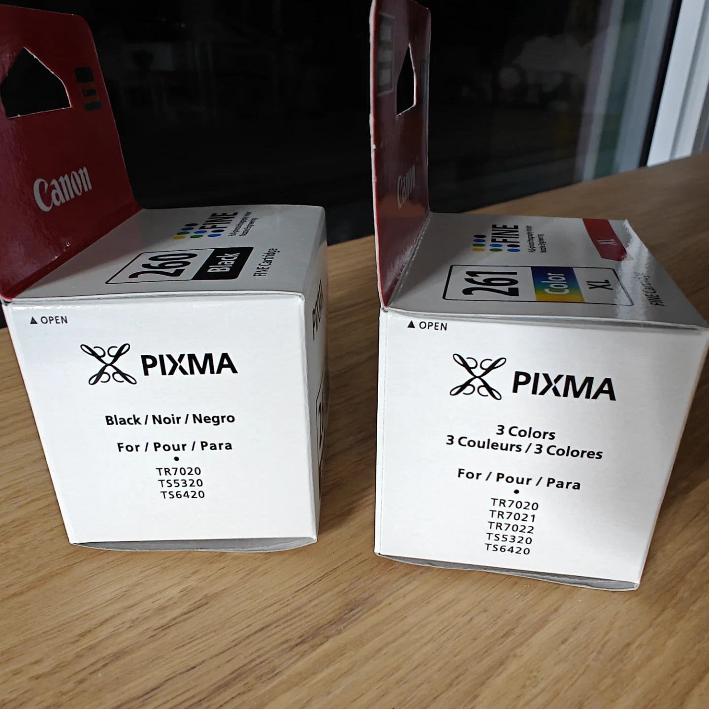 Canon PIXMA 260 Black & 261 XL Color Ink Cartridges - photo 2