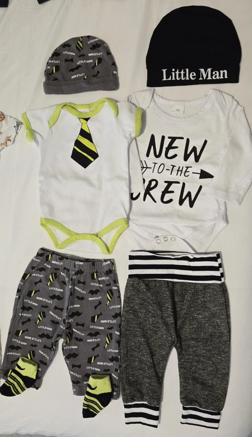 0-3 months Little Man Baby Clothes Set