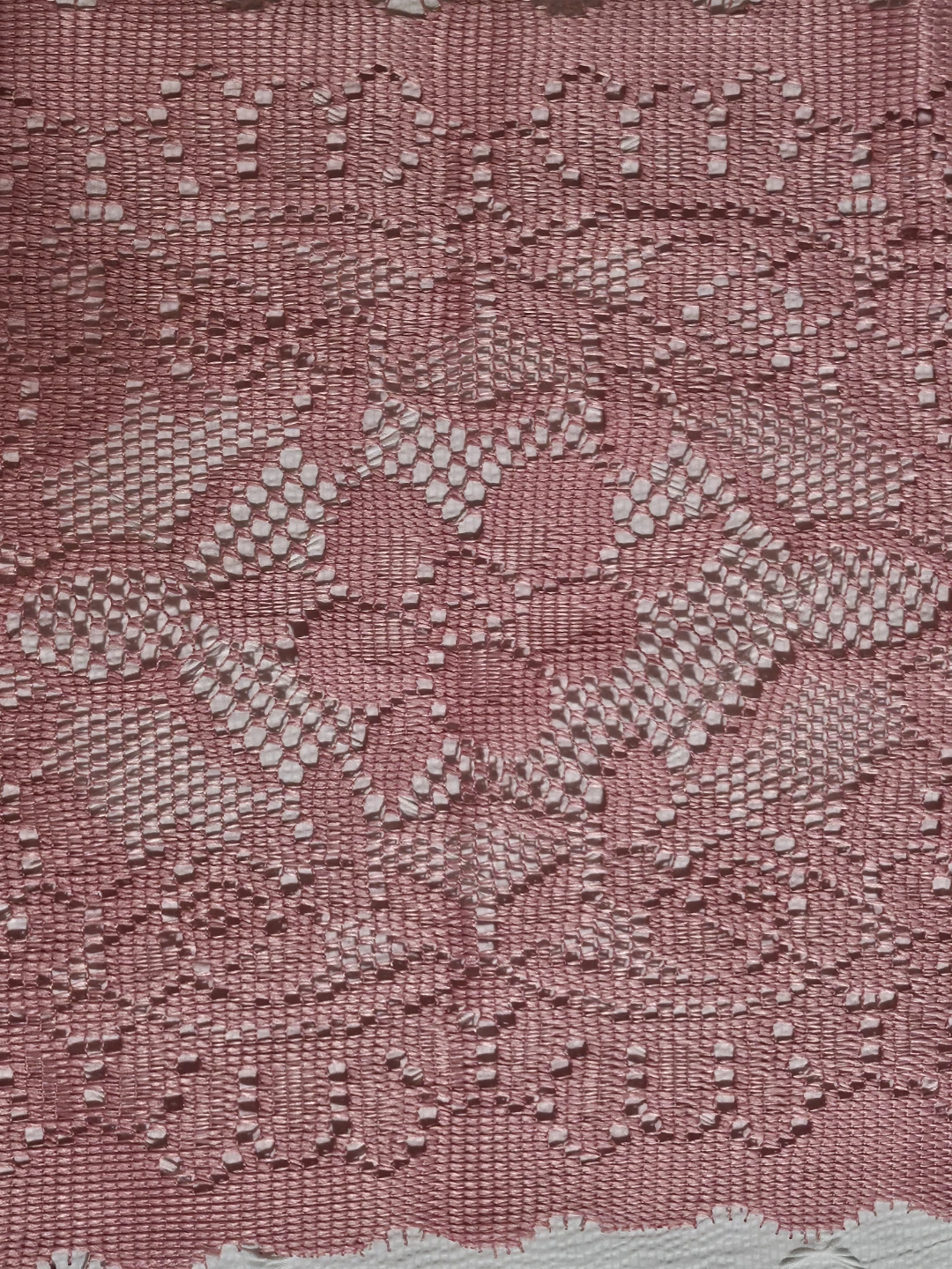Vintage-Style Dusty Rose Lace Placemat Set (4 Pieces) - photo 3