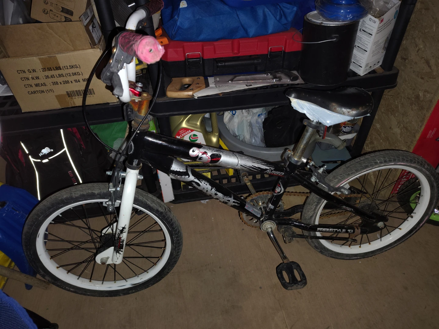 Black Freestyle BMX Bike
