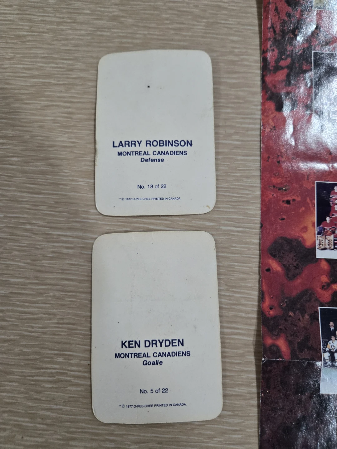 Stanley Cup Champions 1971-1995 Poster and Two Cards - photo 3