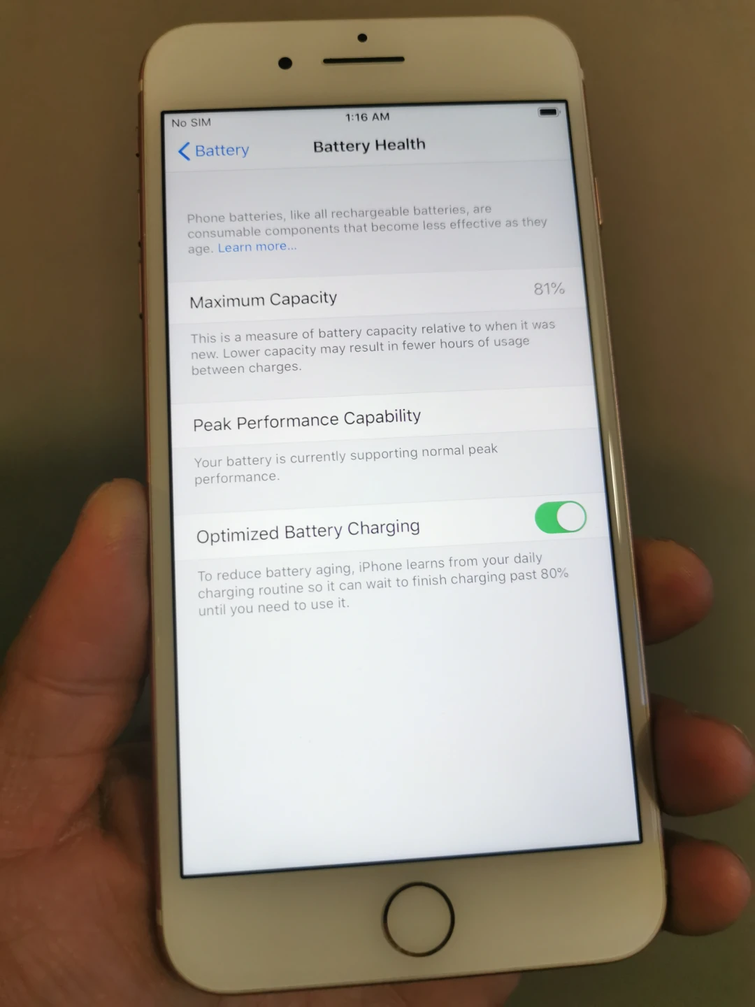 iPhone 7 Plus 128G Rose Gold Unlocked - photo 3