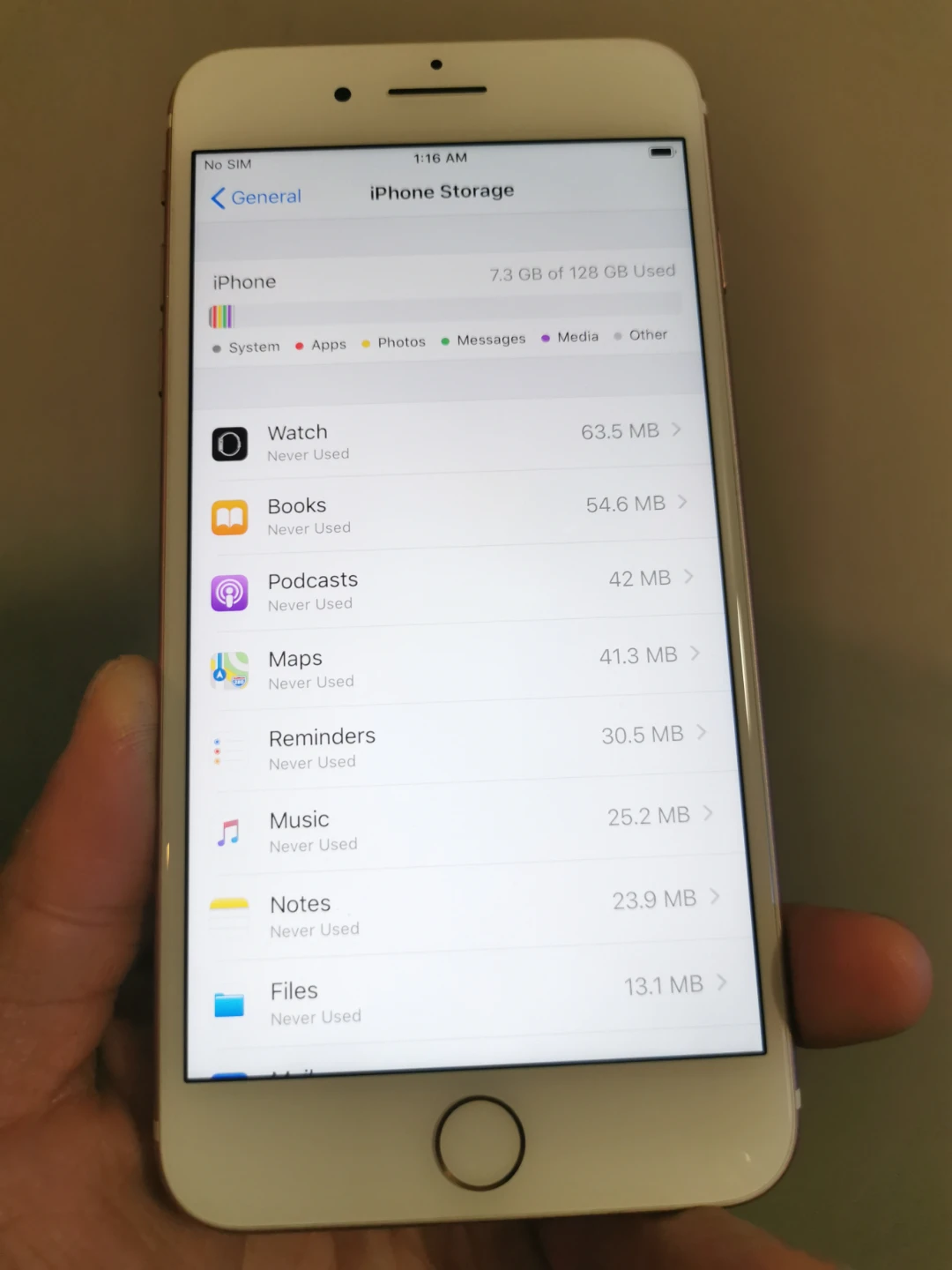 iPhone 7 Plus 128G Rose Gold Unlocked - photo 4