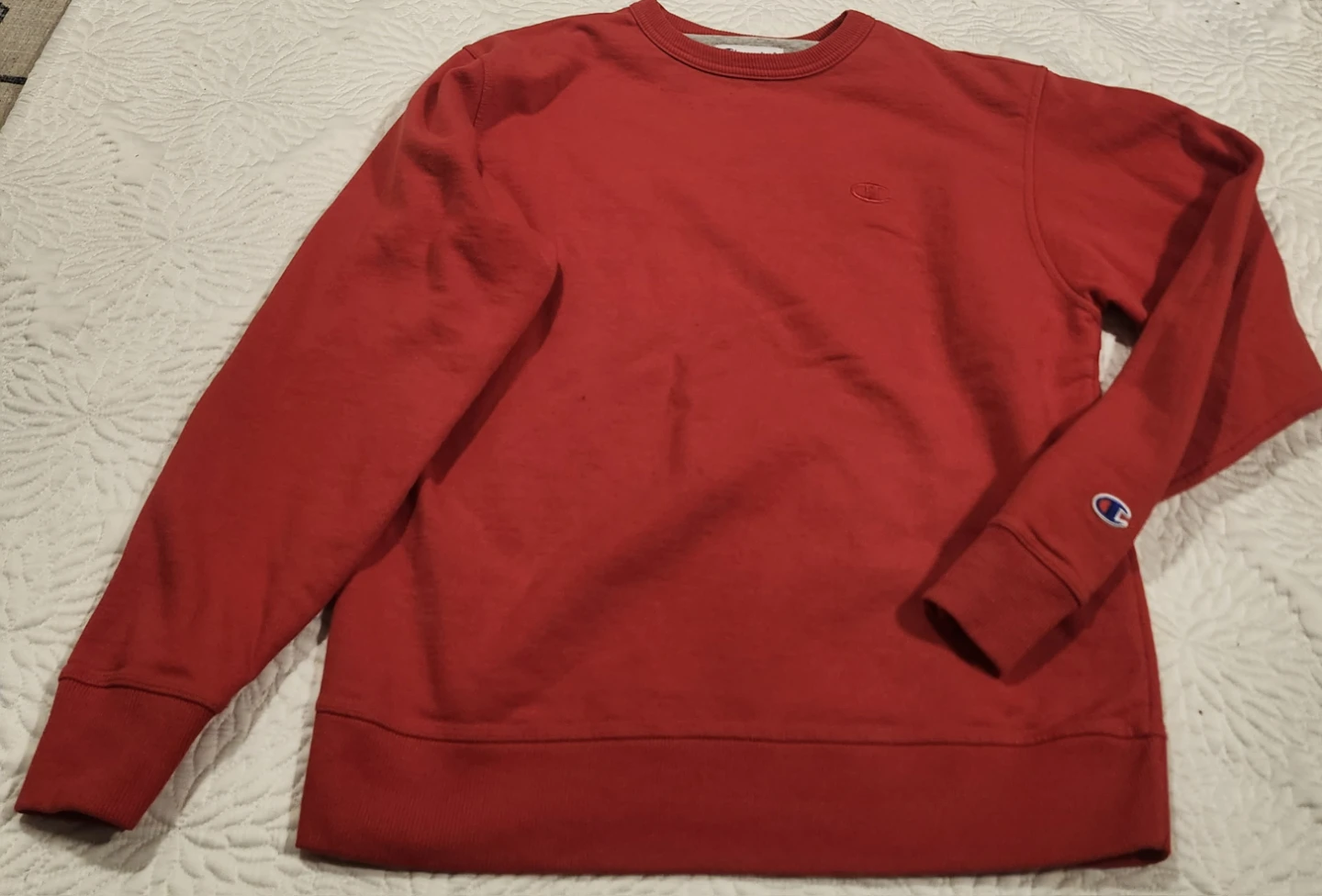 Champion Red Crewneck Sweatshirt - photo 3