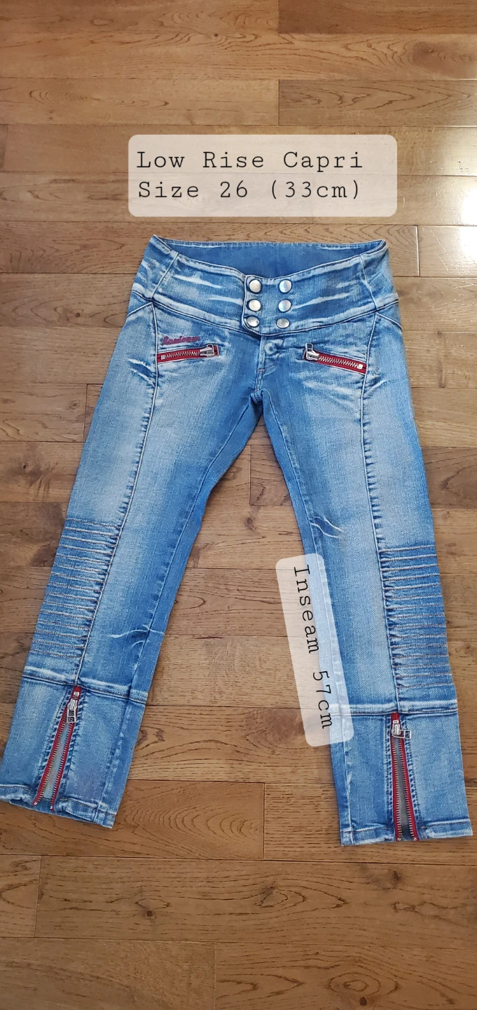 Replay Brand Low Rise Capri Jeans - Size 26
