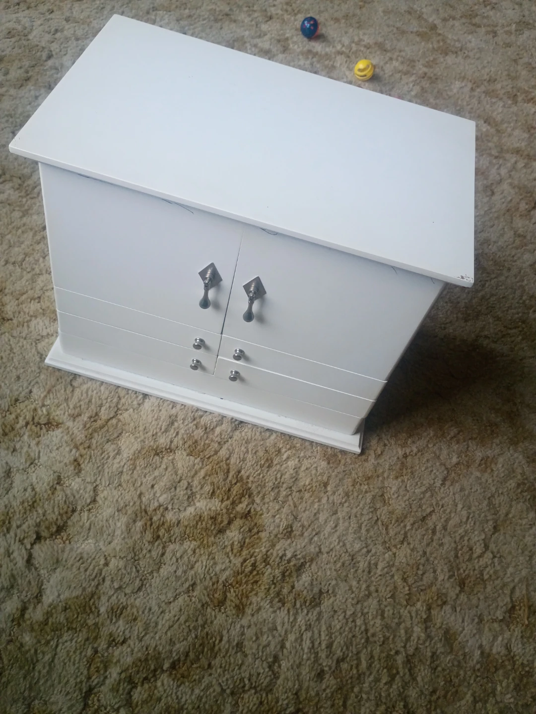 White Jewelry Box with Mirror and Drawers - photo 2