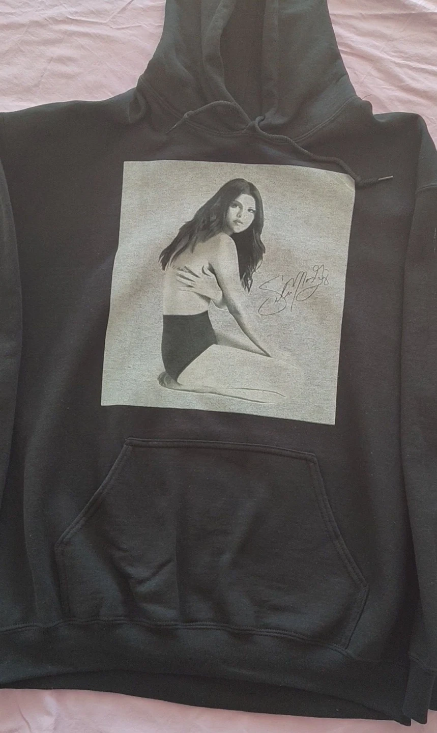 Gildan Heavy Blend Hoodie with Selena Gomez Graphic