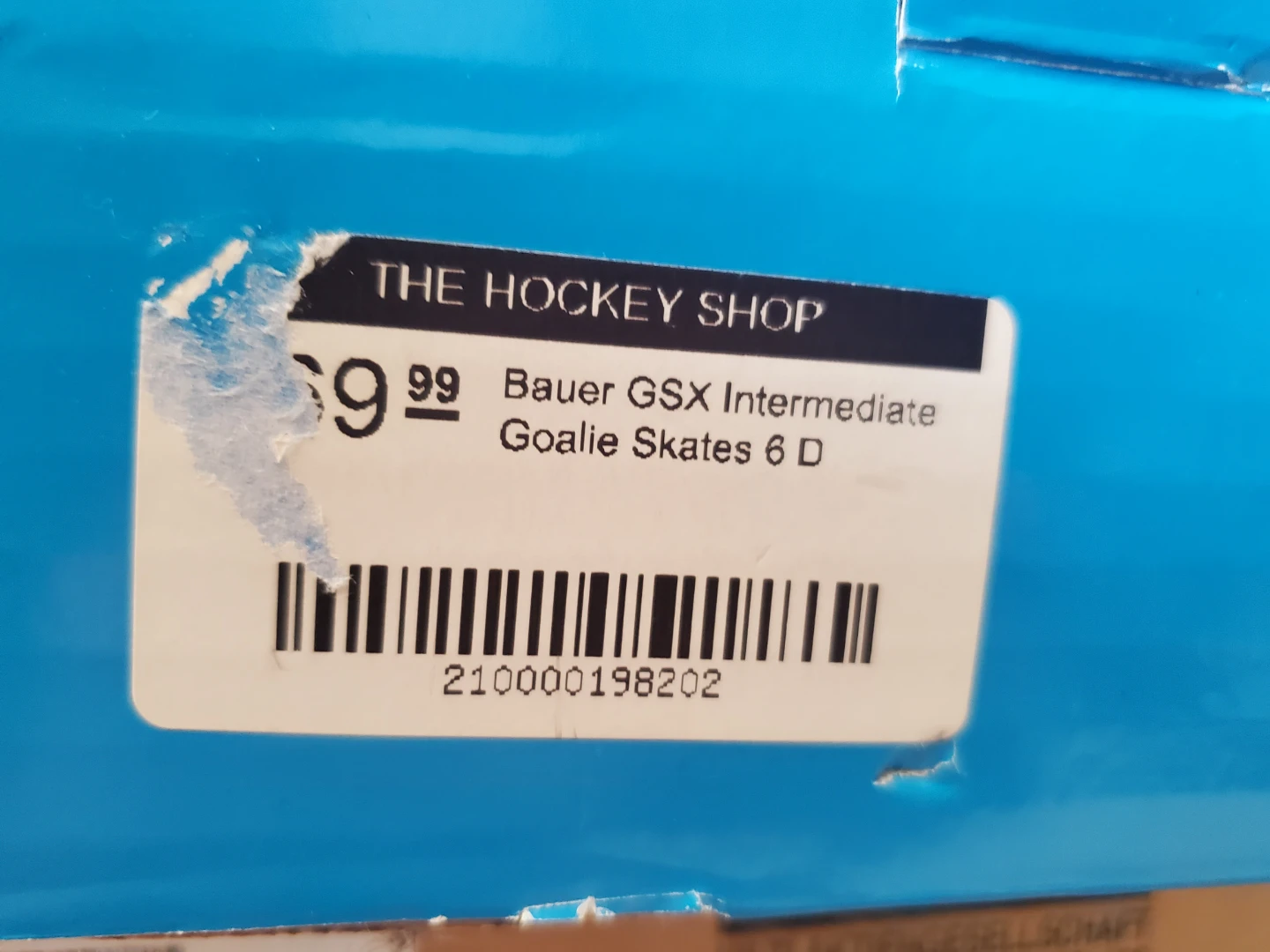Bauer GSX Intermediate Goalie Skates Size 6 D - photo 4