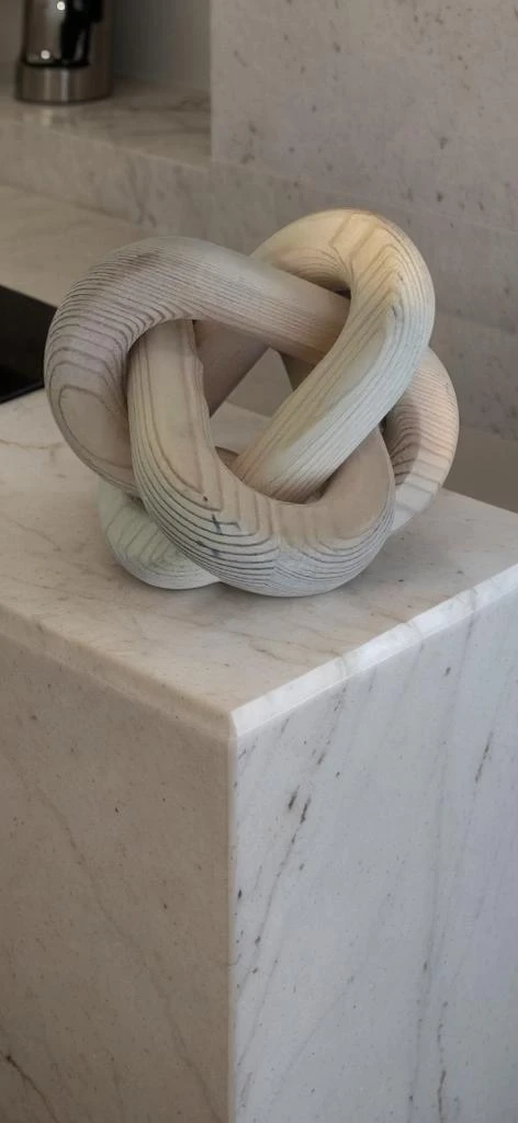🥕Wooden Interlocking Knot Sculpture - photo 2