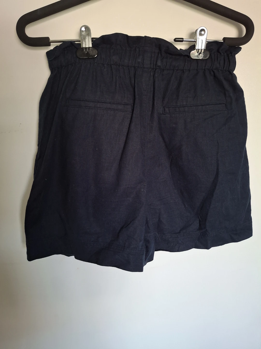 Uniqlo Navy Linen Blend Shorts XS - photo 3