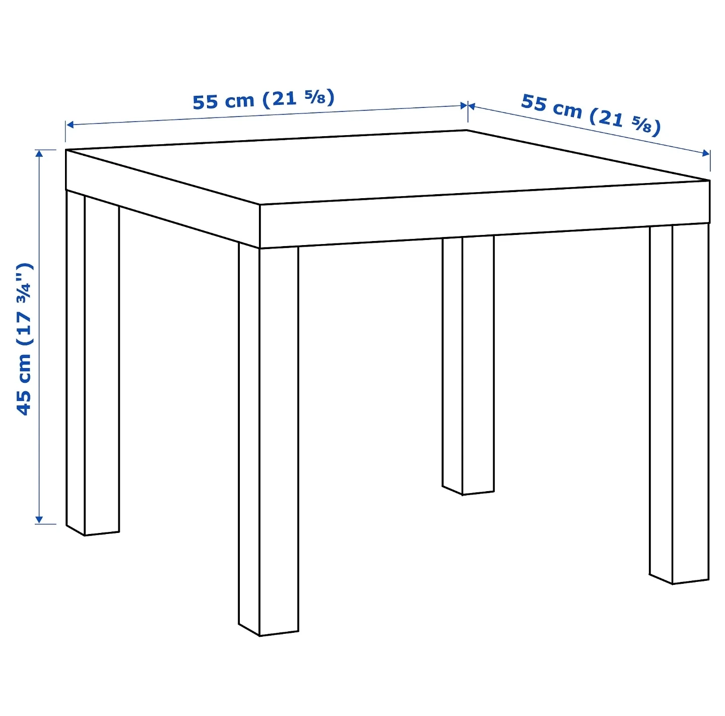 IKEA LACK Side Table - Black-Brown - photo 4