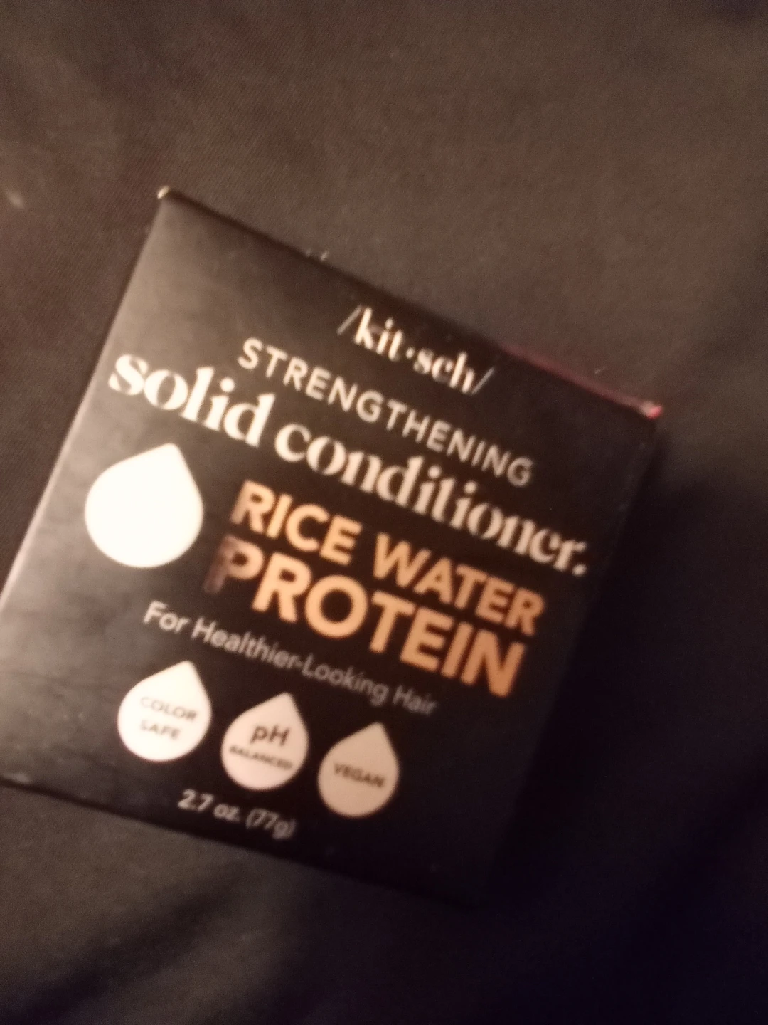 Kitsch Strengthening Solid Conditioner Rice Water Protein 2.7 oz