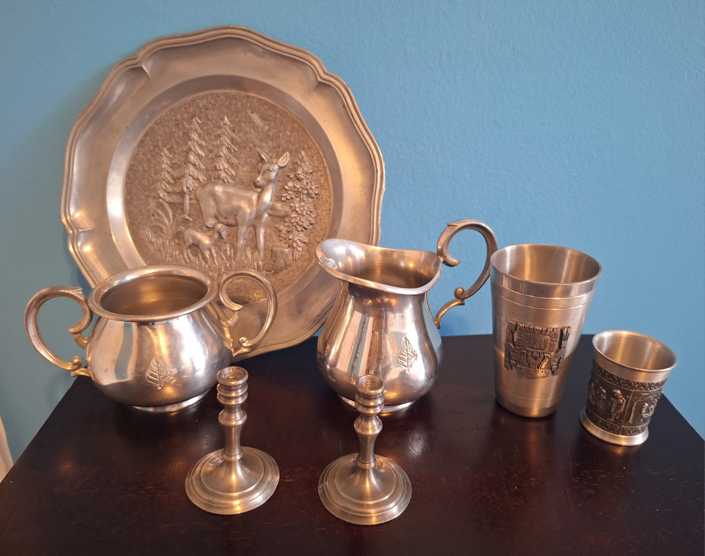 Vintage Pewter Collectibles and Decor