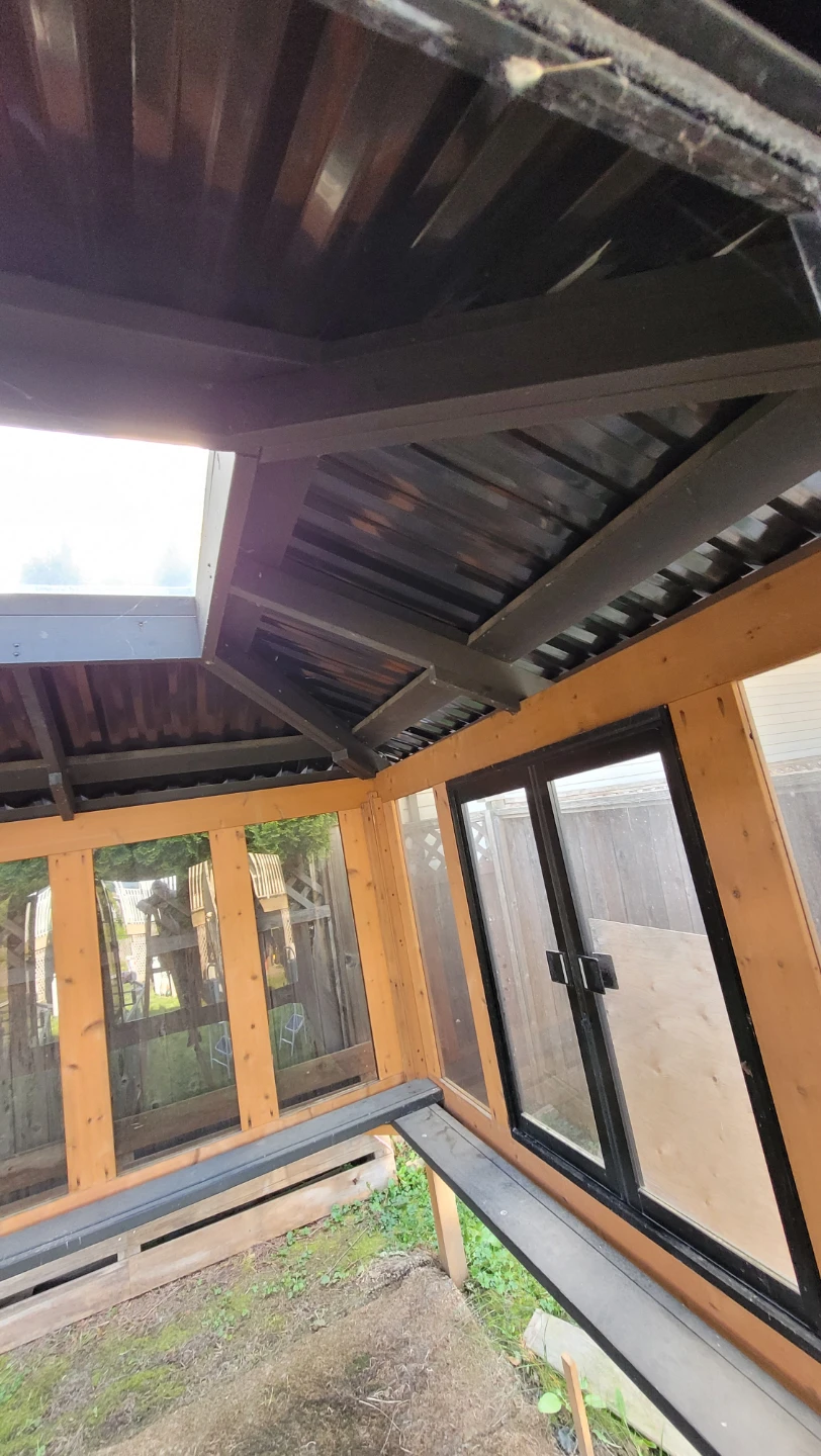 Wooden 8x8 hot tub gazebo with Large Windows - photo 4