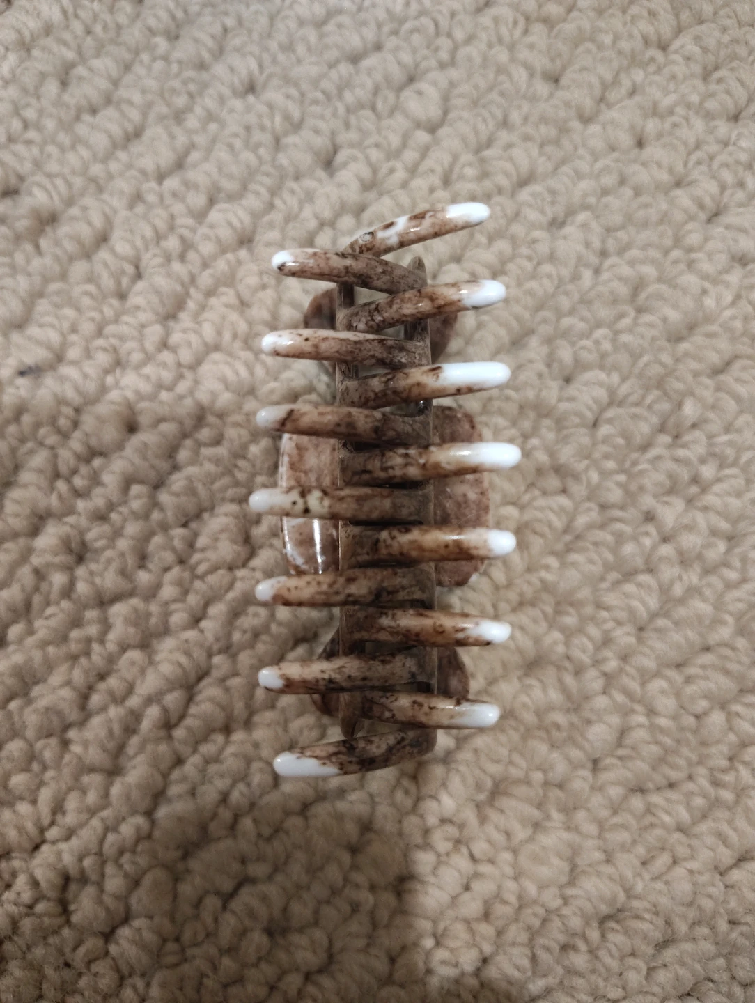 Brown Marble Claw Hair Clip - photo 3
