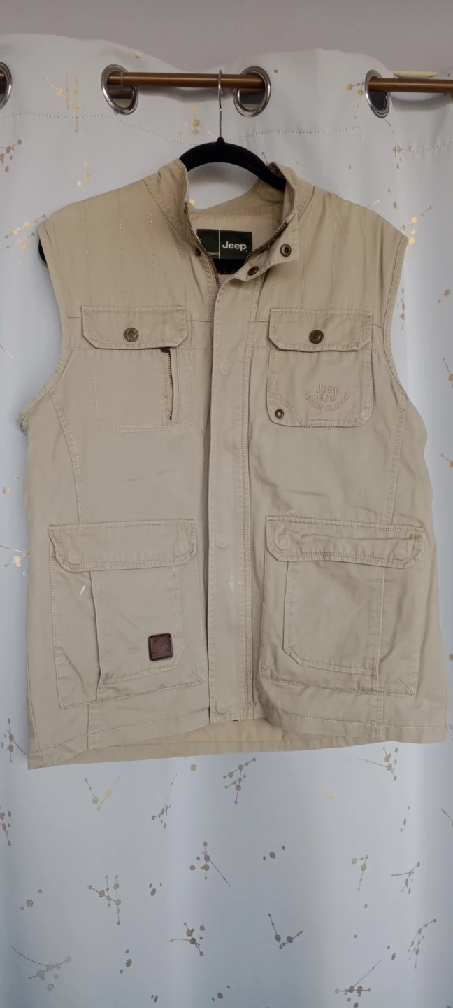 Jeep Khaki Utility Vest - Size L