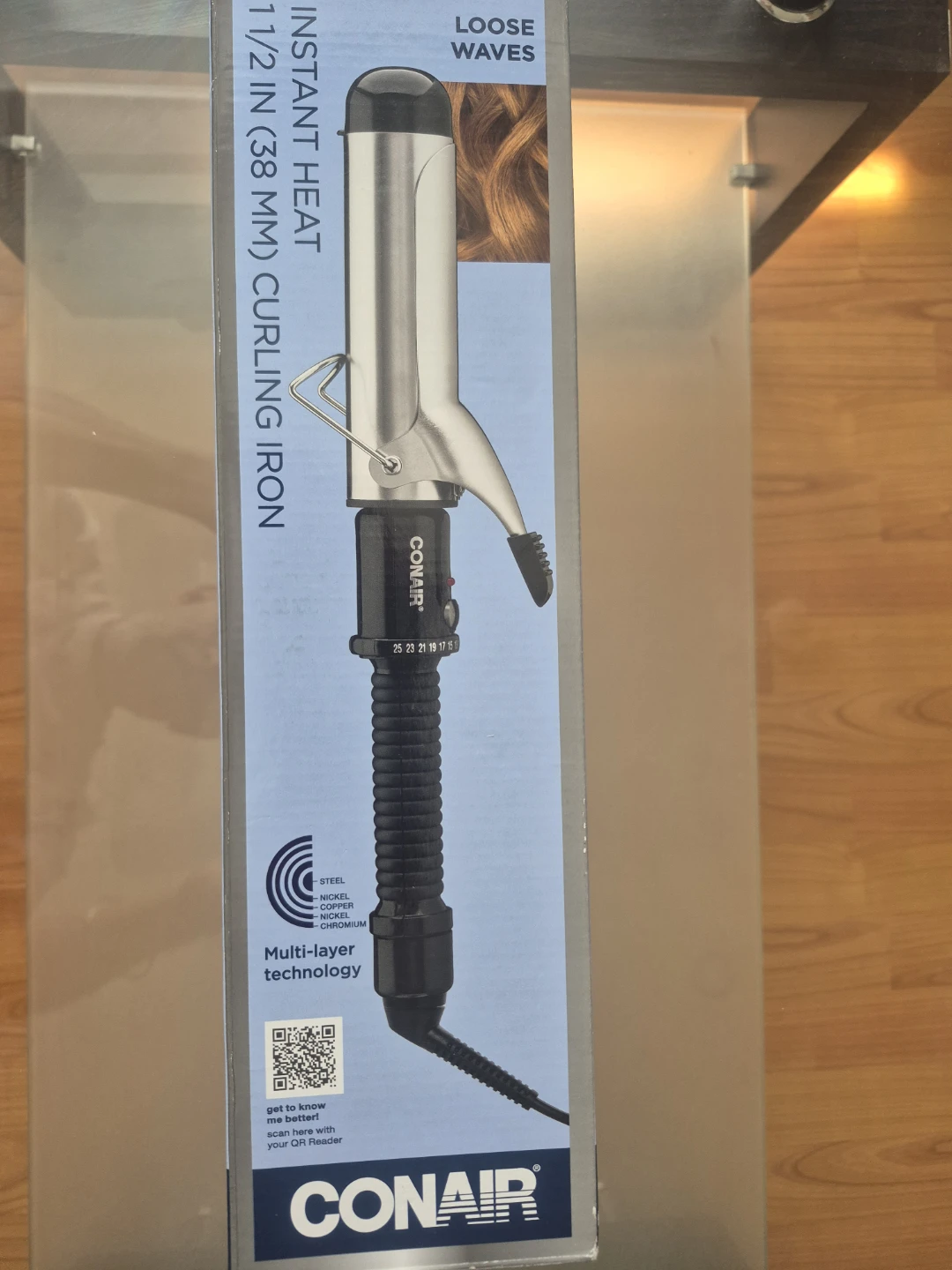 Conair 1 1/2" Instant Heat Curling Iron