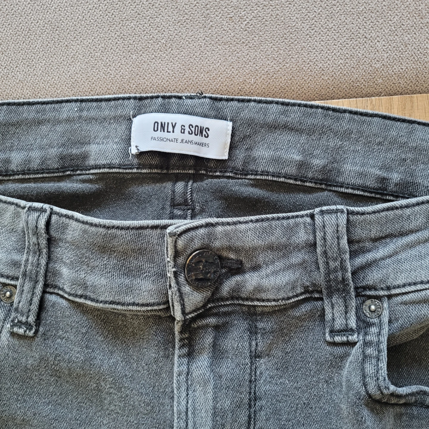 Only & Sons Grey Denim Jeans