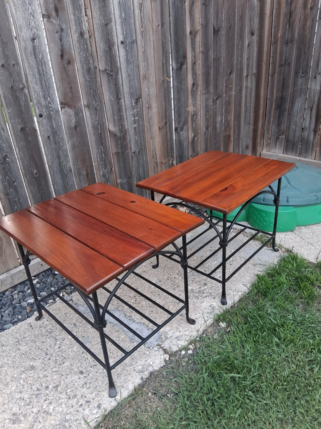 Set of 2 Wooden Side Tables - photo 2
