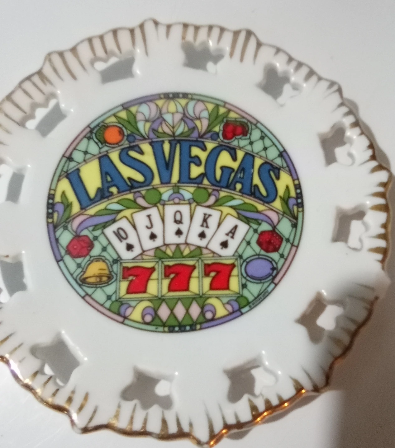 Decorative Las Vegas Trinket Dish Collectors item