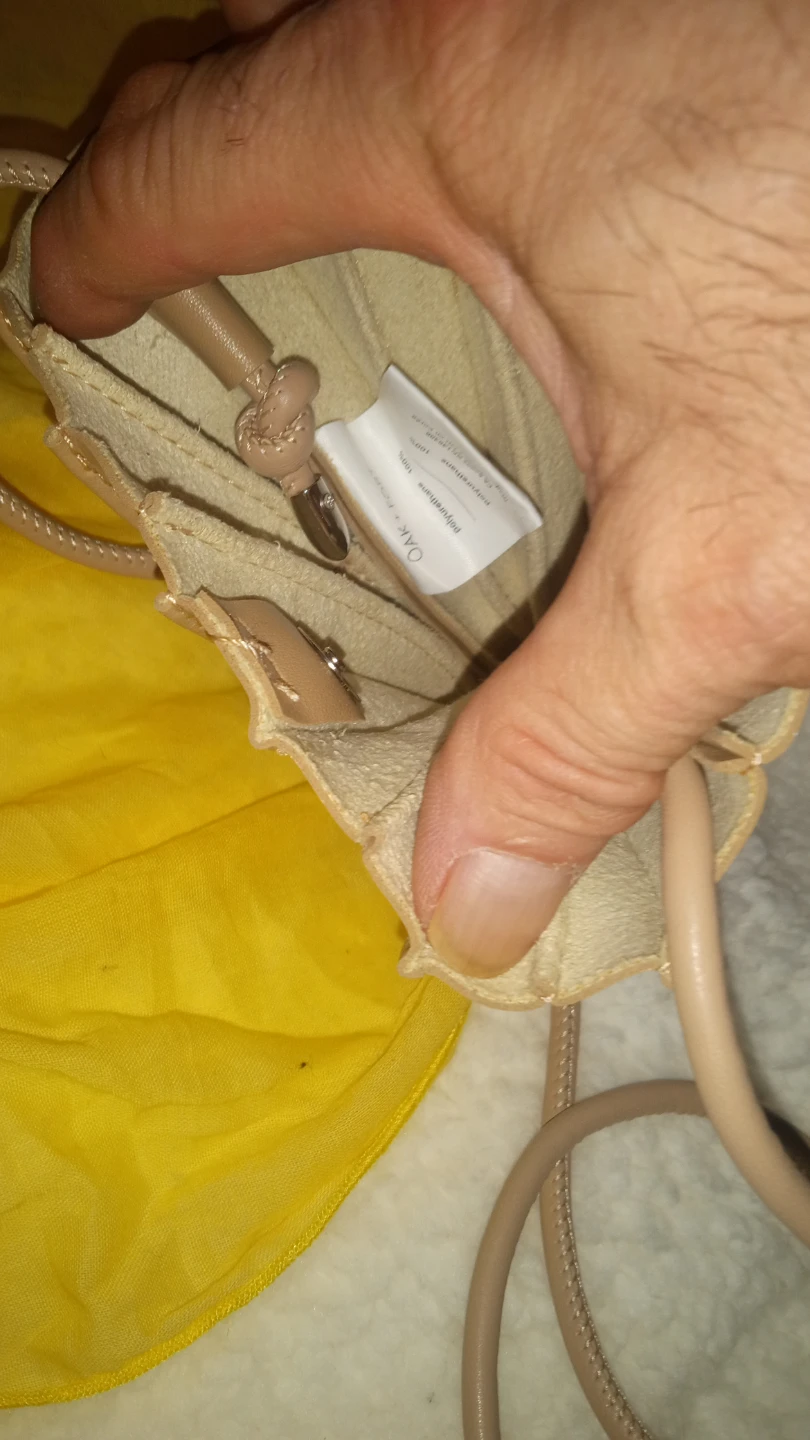 Oak + Fort Beige Pleated Drawstring Bag - photo 2