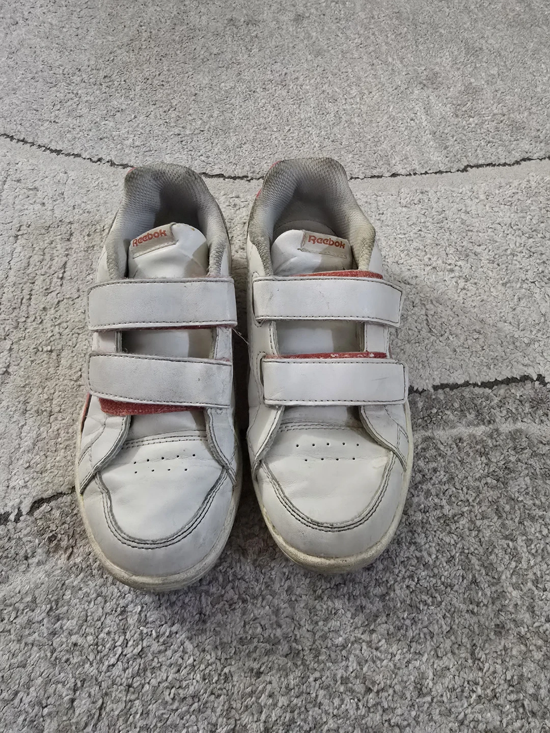 Reebok White and Pink Velcro Sneakers - photo 3