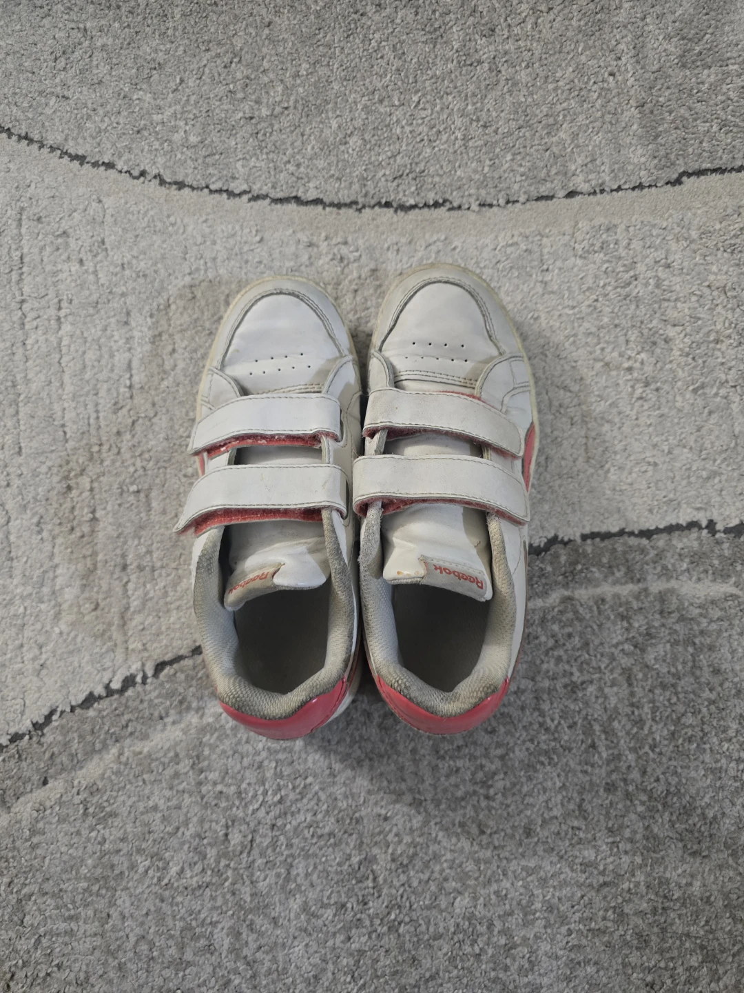 Reebok White and Pink Velcro Sneakers - photo 4
