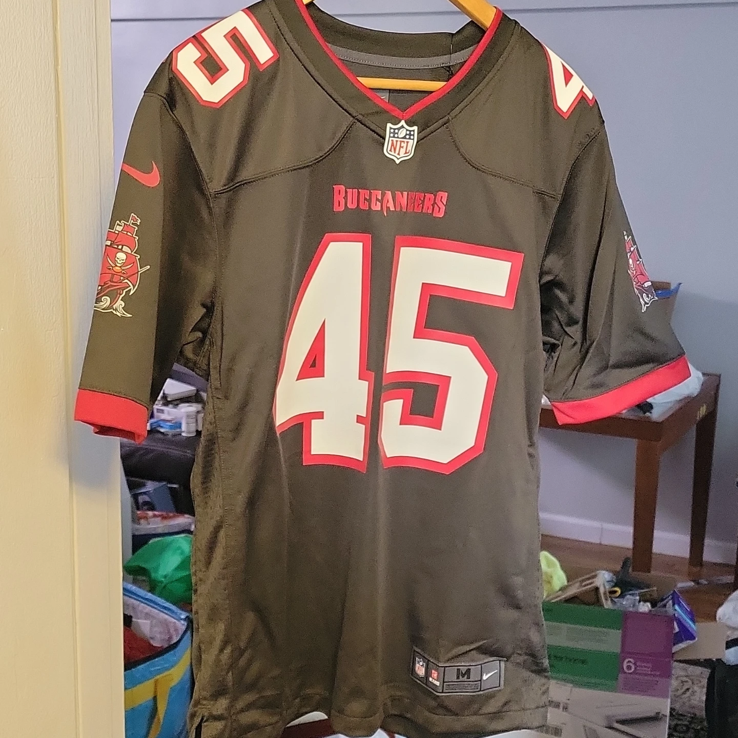 Tampa Bay Buccaneers #45 White NFL Jersey