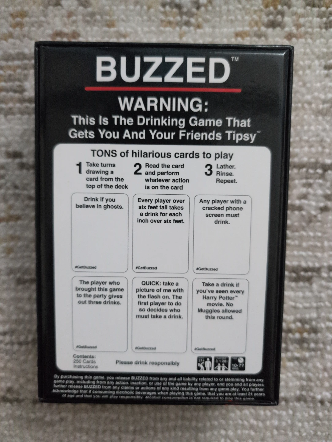 BUZZED Drinking Card Game - photo 2
