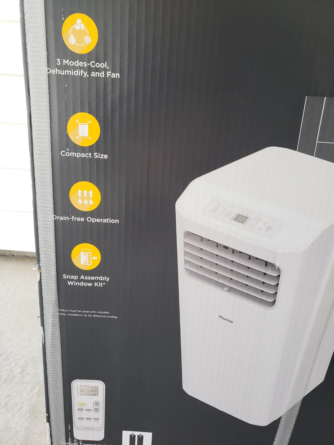 Hisense brand new 3-mode Portable Air Conditioner 6,000 BTU - photo 3