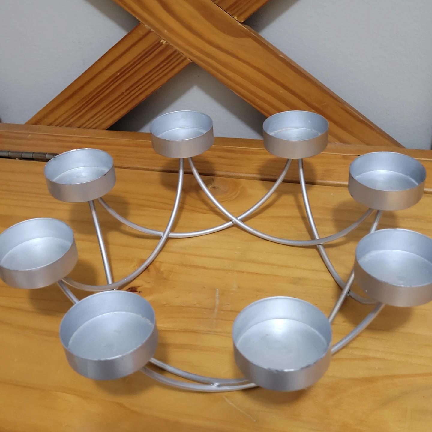 FREE 🎁  Silver 8-Candle Holder