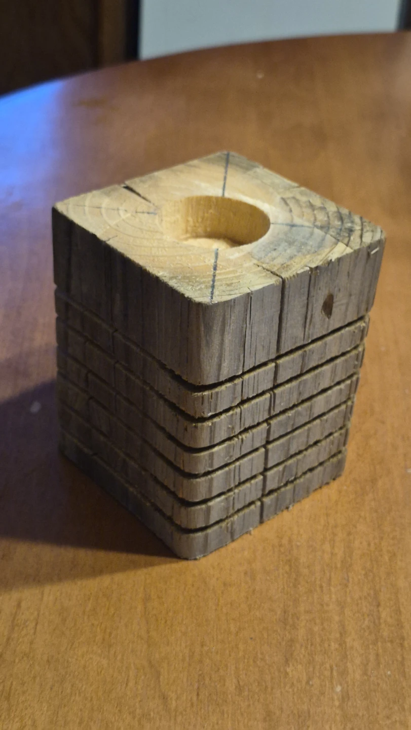 Rustic candle holder