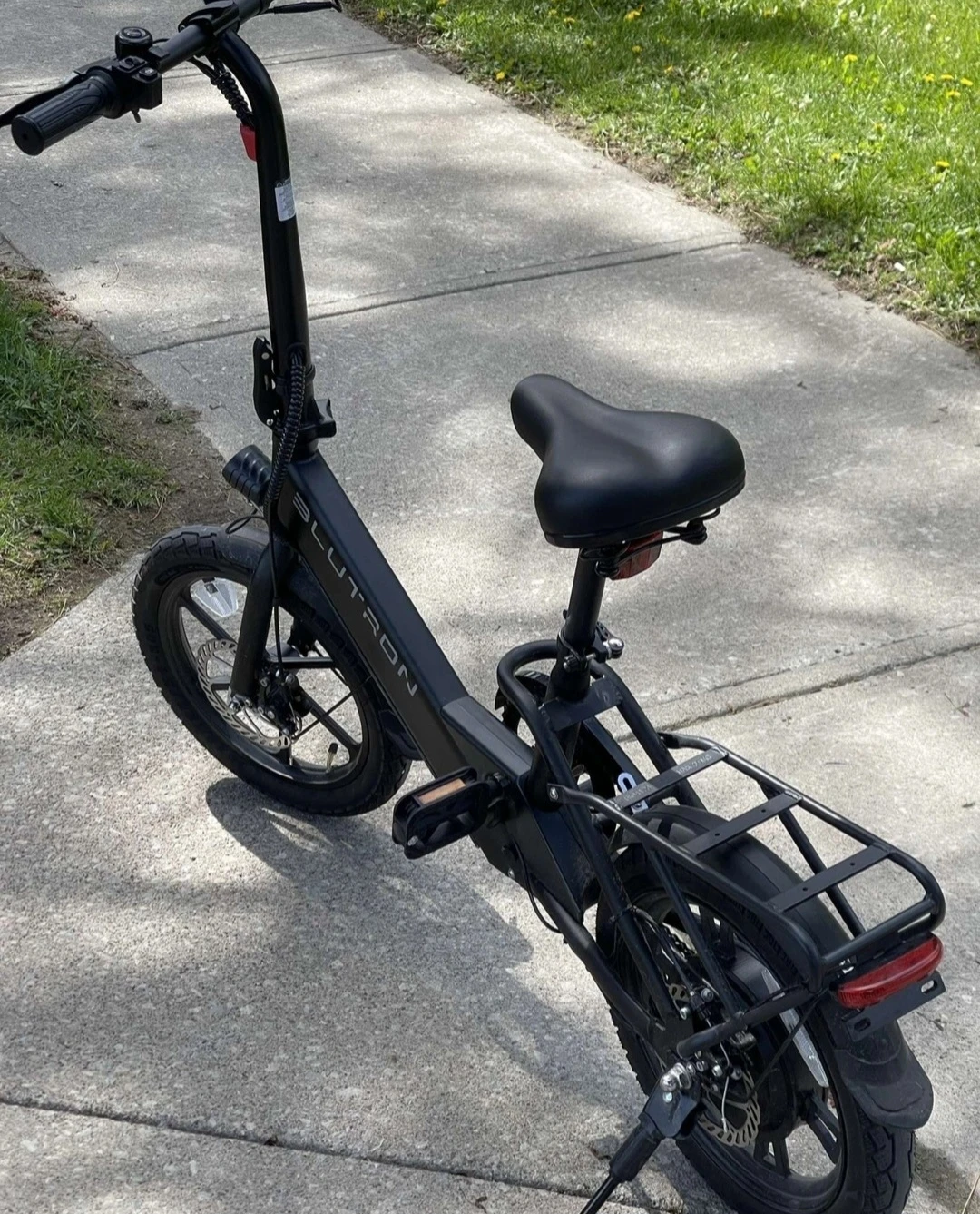 Black BLUTRION Folding Electric Bike