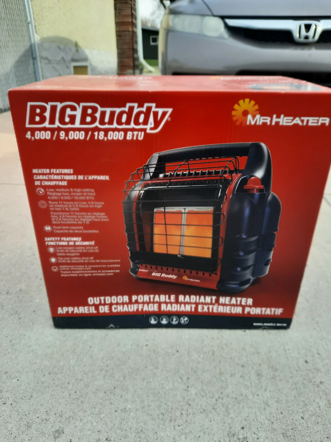 Mr. Heater Big Buddy 4000/9000/18000 BTU Outdoor Radiant Heater - photo 2