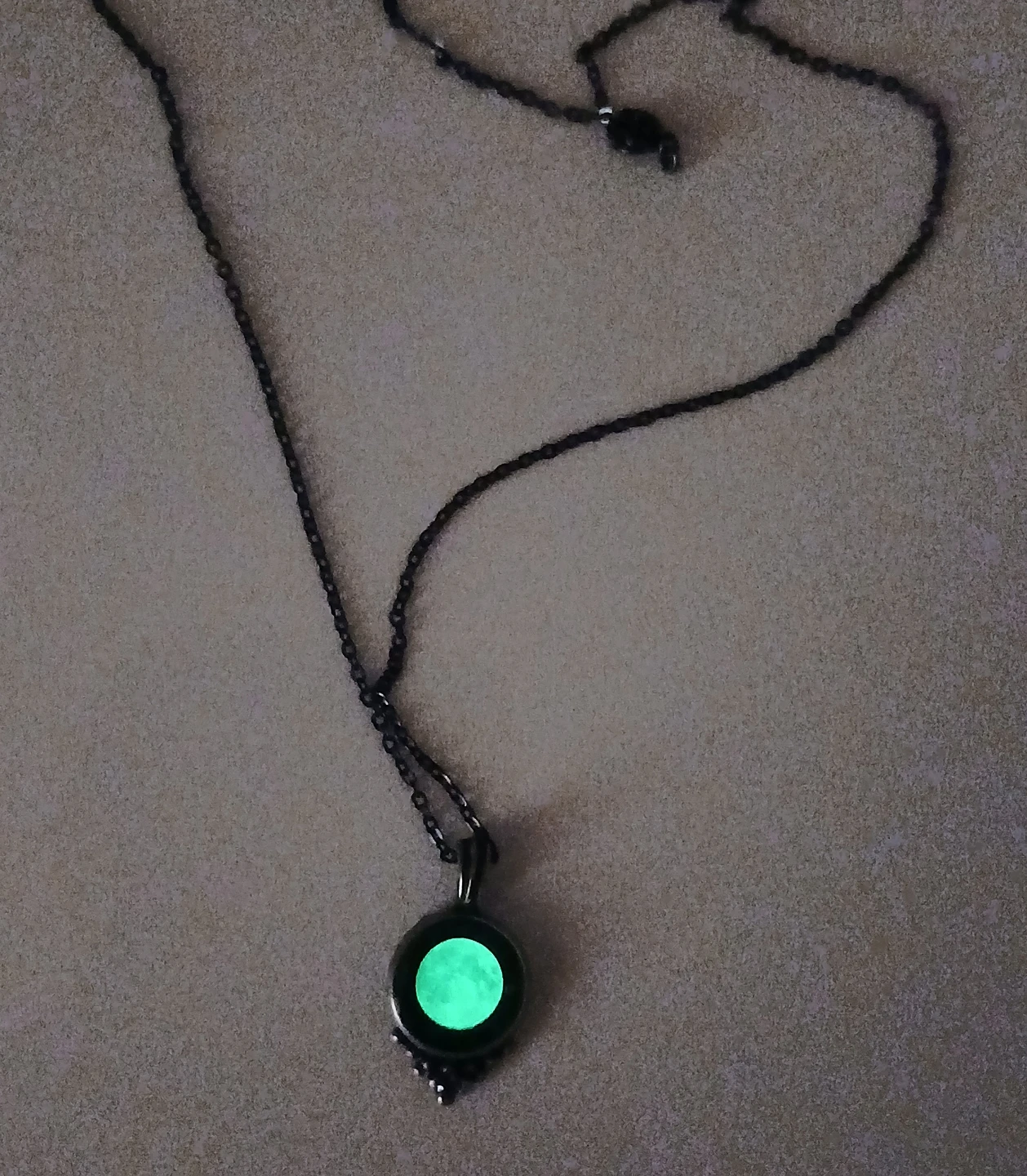 Glow in the Dark Moon Pendant Necklace - photo 3