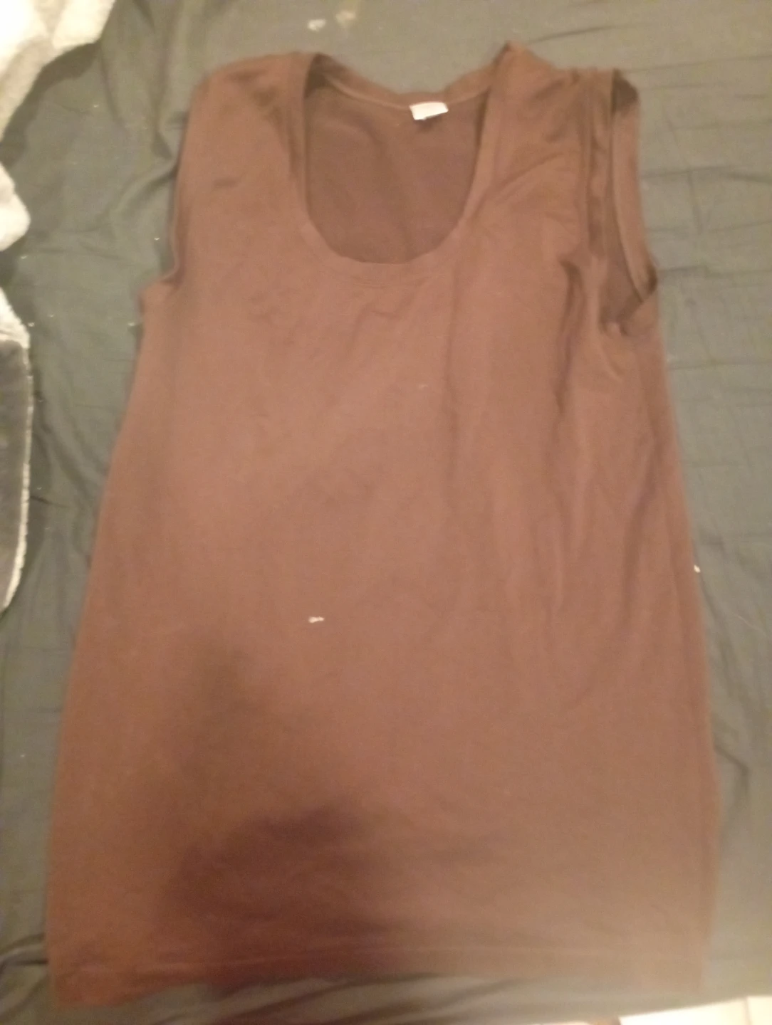 Brown Sleeveless Tank Top