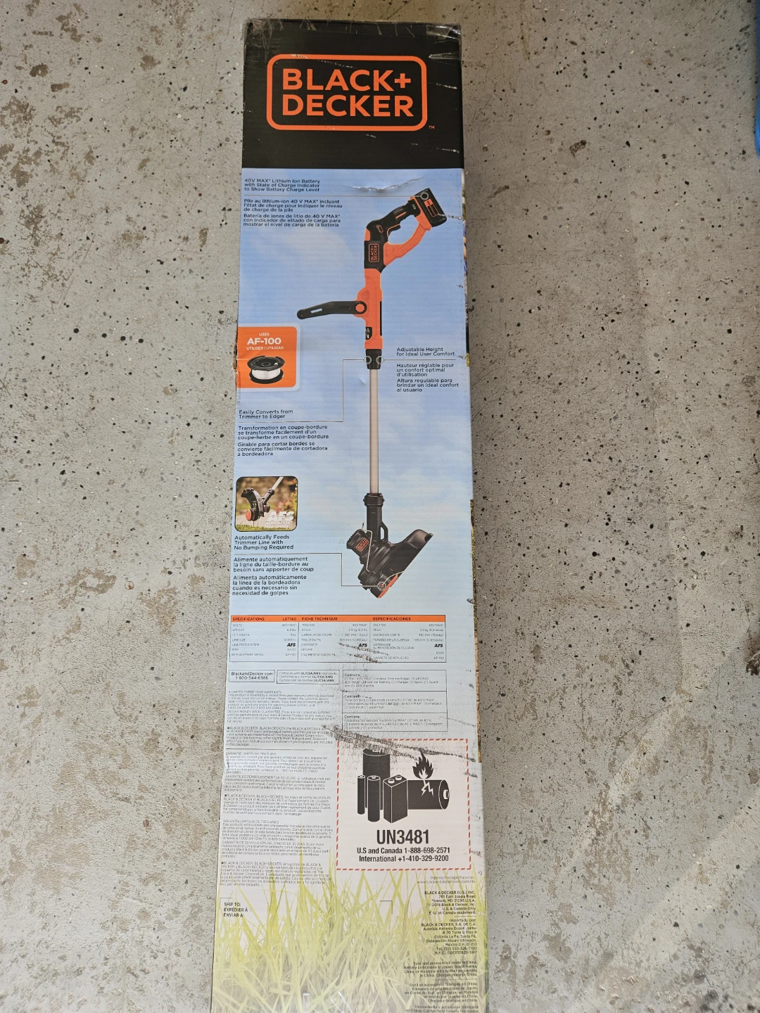 Black+Decker 40V MAX Cordless Trimmer/Edger