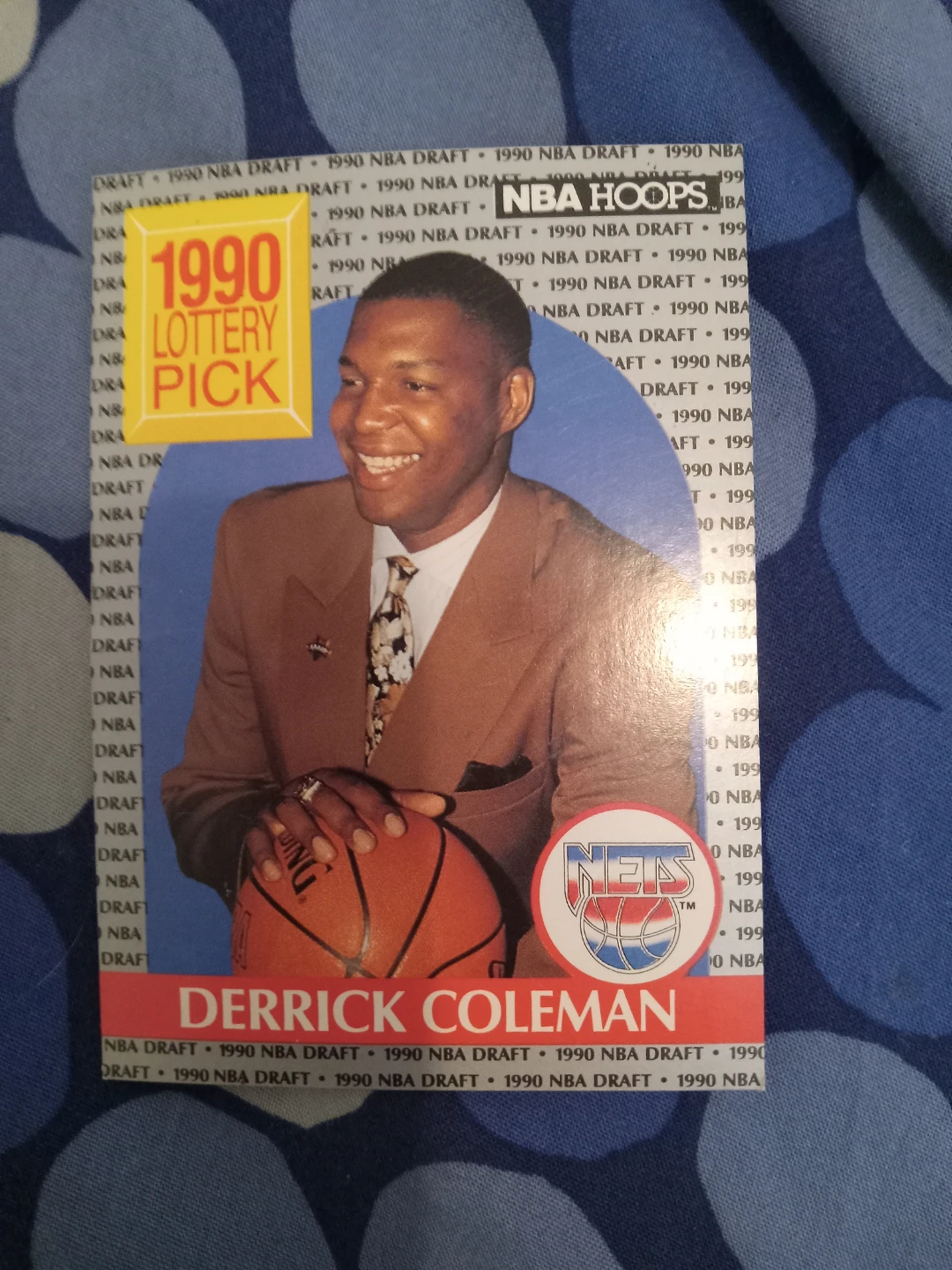 Derrick Coleman 1990 NBA Hoops Draft Card