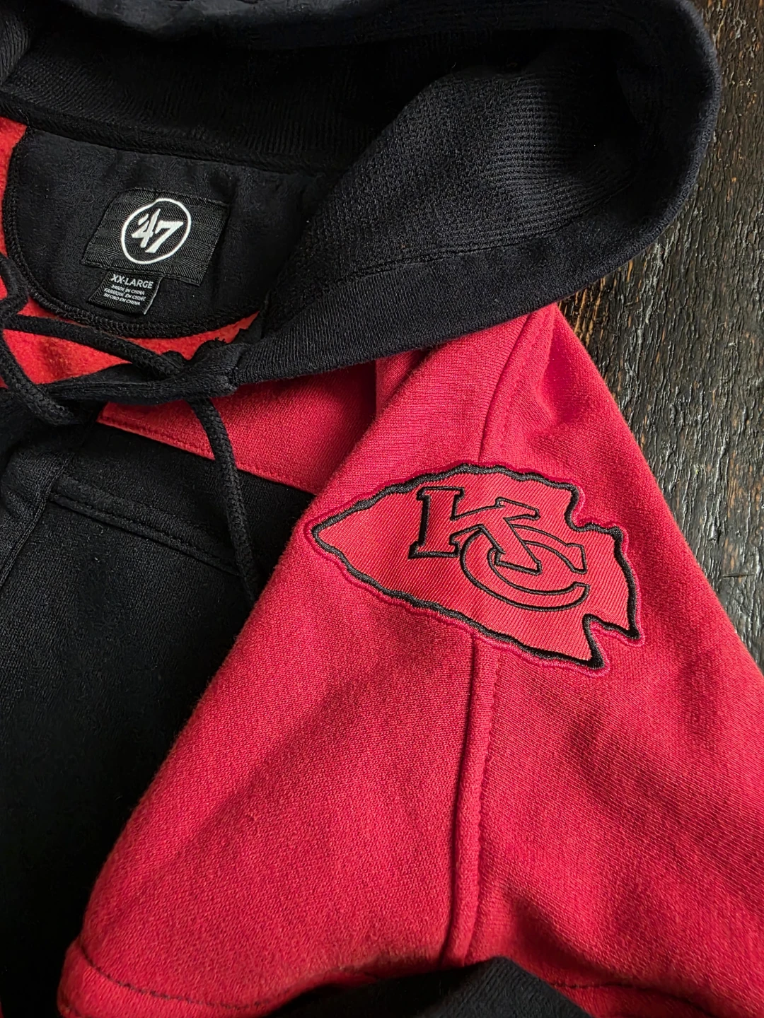 47 Kansas City Chiefs Lace-Up Hoodie XX-Large - photo 3